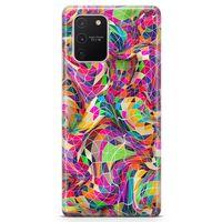 Samsung Galaxy S10 Lite Kılıf Renkli Prizmalar 3d Arka Kapak Koruma Desenli Full Koruyucu