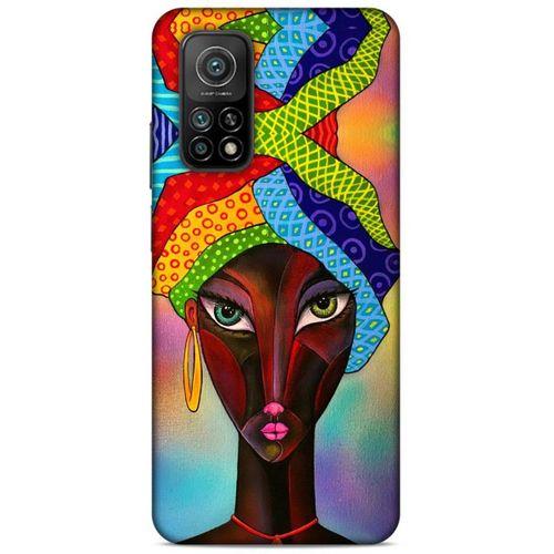Lopard Xiaomi Mi 10T 5G Uyumlu Kılıf Sürreal Yüzler ♀ (46) Core Armor Kılıf Desenli