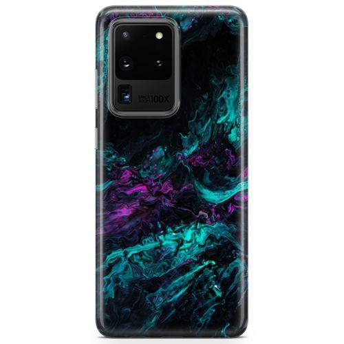 Samsung Galaxy S20 Ultra Kılıf Dağılmış Mürekkep Arka Kapak Koruma Desenli Full Koruyucu