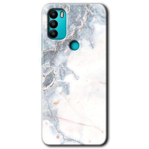 General Mobile GM 21 Plus HD Baskılı Kılıf + 9D Tam Ekran Koruyucu - White Marble