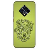 Lopard İnfinix Zero 8 Uyumlu Kılıf Tattoo's (40) Fit Silikon Kılıf Çiçek Dövmesi