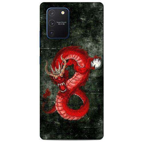 Samsung Galaxy S10 Lite Kılıf Dragons (23) Ultra Koruma Kılıfı Tatoo Kırmızı Ejderha