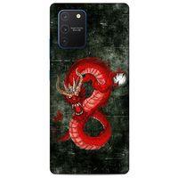 Samsung Galaxy S10 Lite Kılıf Dragons (23) Ultra Koruma Kılıfı Tatoo Kırmızı Ejderha