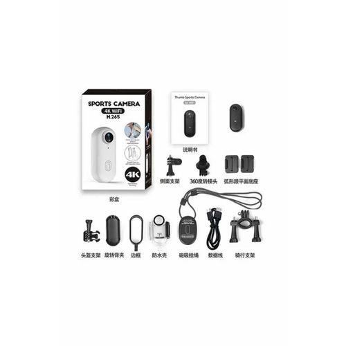 Mini 4k Wıfı Aksiyon Kamerası Vücut Kamerası Giyilebilir Video Kaydedici Hafıza Kartı Dahil