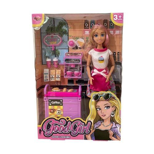 Eğitici Çocuk Oyuncak WG66748 Vardem Kutulu   Kafe İşleten Bebek Set 11,5 inç
