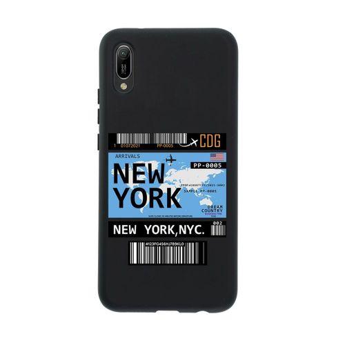Huawei Y6 Pro 2019 New York Premium Silikonlu Telefon Kılıfı