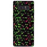 Lopard Samsung Galaxy Note 8 Uyumlu Kılıf PiXel (25) Antişok Kapak Yeşil Pembe