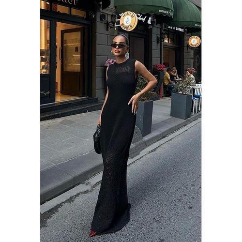 Afro Ajurlu Maksi Elbise 2796