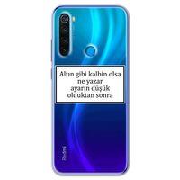Xiaomi Redmi Note 8 Kılıf HD Yazı Baskılı Silikon Arka Kapak - Yazı 3