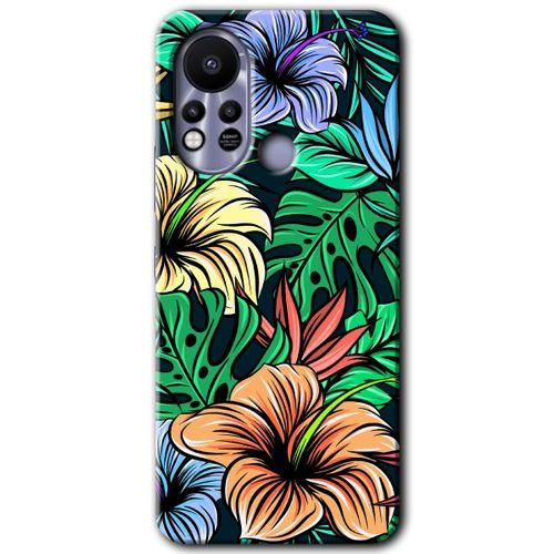 İnfinix Hot 11s Kılıf HD Desen Baskılı Arka Kapak - Hibiscus Flowers