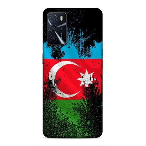 Oppo A16 Uyumlu Kılıf Azarbaijan (34) Slim Armor Kılıf Bayrak