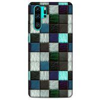 Huawei P30 Pro Kılıf Patchwork (46) Core Armor Kılıf Gri Cam Göbeği