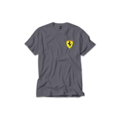 Ferrari Logo Renkli Tişört Sarı Renkli Xmax Skecthing Siyah Tişört