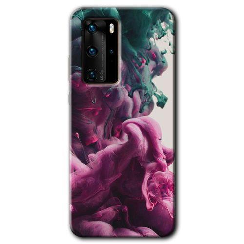 Potkal Hediye Fabrikası Huawei P40 Pro Kılıf HD Desen Baskılı Arka Kapak - Liquid Cloud