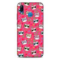 Lopard Huawei P20 Lite Uyumlu Kılıf Kediler (29) Arka Koruma Kılıfı Sevimli