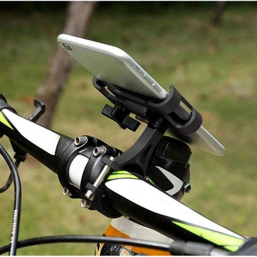 Zhltools Alüminyum Bisiklet Motosiklet Cep Telefonu Tutucu Dayanıklı Paslanmaz 360 Derece Siyah