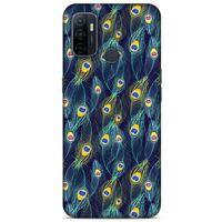 Huawei P40 Kılıf Desenli Özel Seri Tüyler (10) Full Koruma Kılıfı