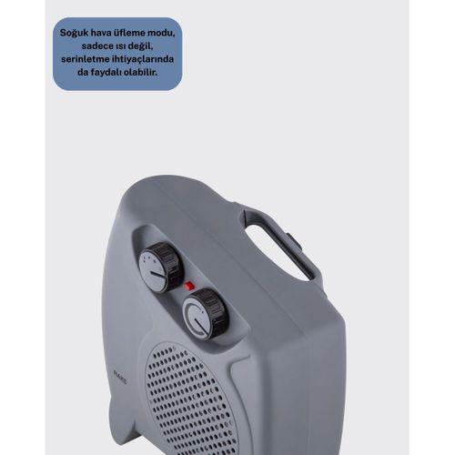 Güvenli Elektrikli Fanlı Isıtıcı Termostatlı Hızlı Isıtma