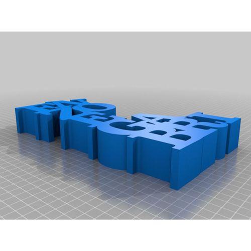 Özelleştirilmiş Değişken WORD Heykeli 3D Baskı (Bu ürün Sadece Plastik parçadır - Almadan Önce Soru Sorabilirsiniz)