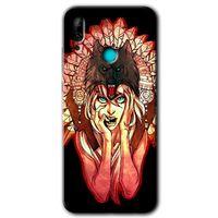 MRCİLETİSİM Huawei P smart 2019 Kılıf HD Desen Baskılı Arka Kapak + Temperli Cam - Kurt Kız