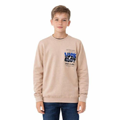 Erkek Çocuk Önü Arkası Baskılı Sweatshirt BGL-ST05237