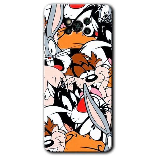 Poco x3 Pro Kılıf HD Desen Baskılı Arka Kapak + Temperli Cam - Karakterler