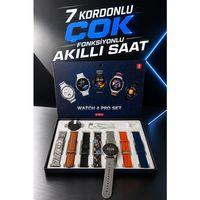 Akıllı Saat 7 Kordonlu Yeni Nesil Arama Cevaplayan Çok Fonksiyonlu