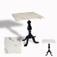 Dockers Çipa 1001 Döküm Ayak Kare Masa 70x70 cm - (Werzalit, Wermodin ve Allzalit Tabla) - Afyon Mermer