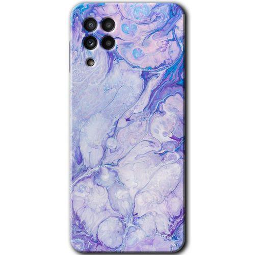 Potkal Hediye Fabrikası Samsung Galaxy M22 HD Baskılı Kılıf + 9D Tam Ekran Koruyucu - Spots Lilac