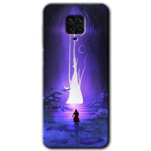 Redmi Note 9 Pro Kılıf HD Desen Baskılı Arka Kapak - Wanderer Silhouette + Kırılmaz Cam