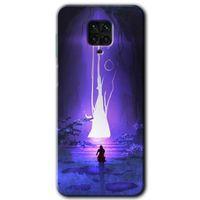 Redmi Note 9 Pro Kılıf HD Desen Baskılı Arka Kapak - Wanderer Silhouette + Kırılmaz Cam