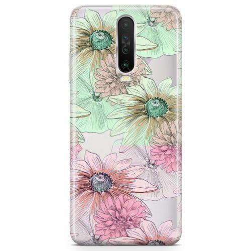 Xiaomi Redmi K30 5G Kılıf Alman Papatyası Arka Kapak Koruma Desenli Full Koruyucu
