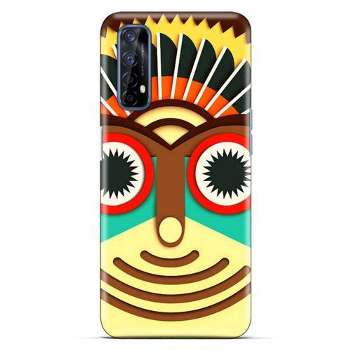 Lopard Oppo Realme 7 Uyumlu Kılıf Soyut Sanat (3) Baskılı Kapak