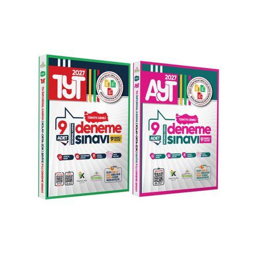 2027 YKS TYT-AYT Türkiye Geneli Kurumsal 18li (9+9) Paket Deneme Sınavı Dijital Cevaplı