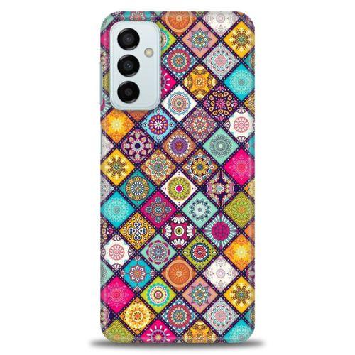 Samsung Galaxy M23 Kılıf HD Baskılı Kılıf - Renkli Mozaik + Tam Ekran Koruyucu