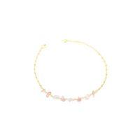 Doğal Taşlı Halhal - Altın