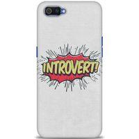 Realme C2 Kılıf HD Baskılı Kılıf - Introvert! + Tam Ekran Koruyucu