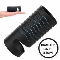 Wolf Çok Kullanımlı Testis Tutuculu Ucu Açık Tırtıklı Esnek Silikon Penis Kılıfı