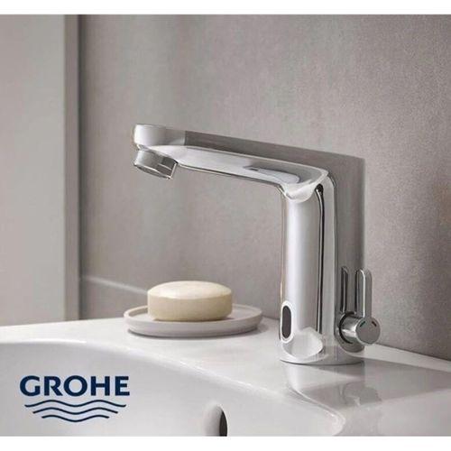 Grohe Fotoselli Lavabo Bataryası Elektrikli Çift Su Giriş Krom - 36325002