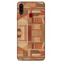 Lopard Samsung Galaxy A20s Uyumlu Kılıf Wood'X (43) Thin Fit Kılıf Baskılı