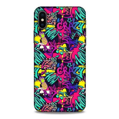 Graffitix (43) Desenli Silikon Kapak Apple Iphone X Kılıf