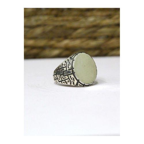 bymissmücevherat Çukur Yamaç Yüzük Sade Model 925 Ayar Gümüş Erkek Yüzük