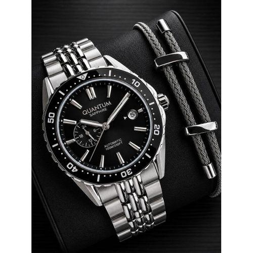 Quantum Otomatik Mekanizma Sapphire Cizilmez Cam Çelik Kordon 10 Atm Erkek Kol Saat EMG.1257.350