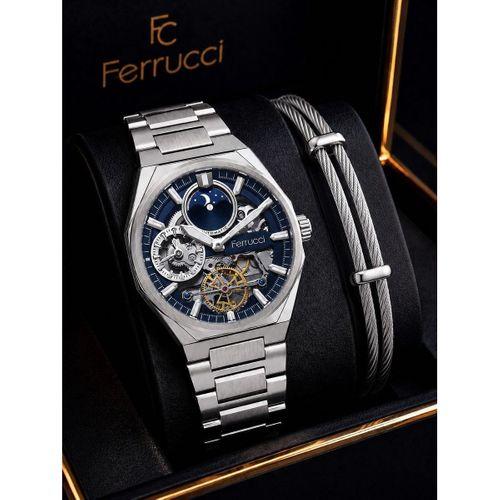 Ferrucci Otomatik Ve Kurmalı Güneş Ve Mehtap Kadranlı 2 Yıl Garantili Erkek Kol Saati BFC.M3558.S2