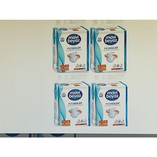 Mavi Beyaz Ped Külot Emici Ekstra Büyük Boy Xlarge 30'lu 4 paket / 120 adet