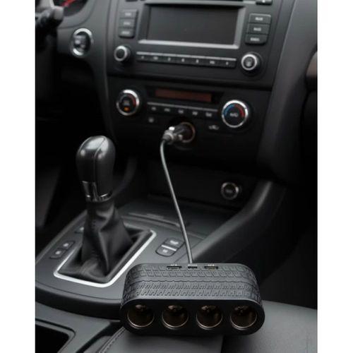 Araçlar İçin 4’lü Çakmak Çoklayıcı Type C Usb Ve Koruma Sistemli