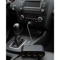 Araçlar İçin 4’lü Çakmak Çoklayıcı Type C Usb Ve Koruma Sistemli