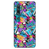 Graffitix (23) Desenli Silikon Kapak Xiaomi Mi Note 10 Kılıf
