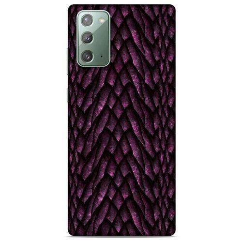 Samsung Galaxy Note 20 Kılıf Dragons (7) Telefon Kılıfı Ejderha Skin Bordo