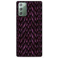 Samsung Galaxy Note 20 Kılıf Dragons (7) Telefon Kılıfı Ejderha Skin Bordo